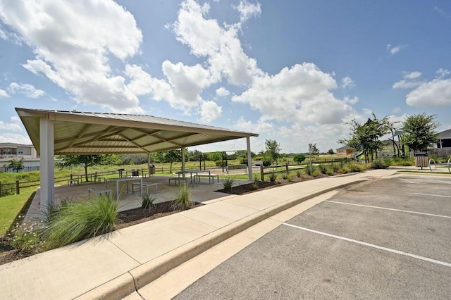 170 Banff Dr, Kyle, TX 78640 - uncovered parking lot with a gazebo