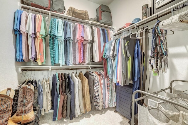 112 Silver Ridge Dr, Georgetown, TX 78633 - walk in closet featuring carpet