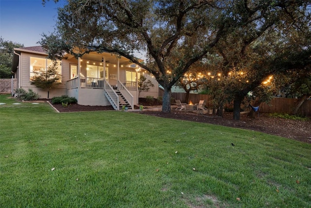 300 Errol Dr, Spicewood, TX 78669 - view of front facade with stairs