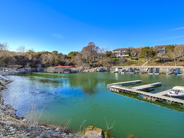 300 Errol Dr, Spicewood, TX 78669 - dock area featuring a water view