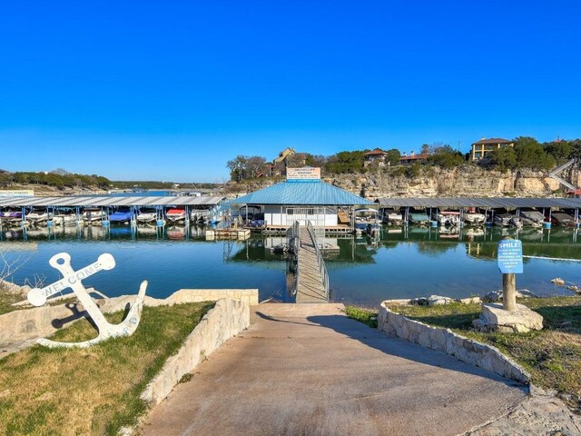 300 Errol Dr, Spicewood, TX 78669 - dock area featuring a water view