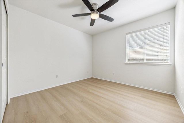 3659 Nolan Ryan Blvd, Round Rock, TX 78665 - spare room with light wood finished floors and ceiling fan
