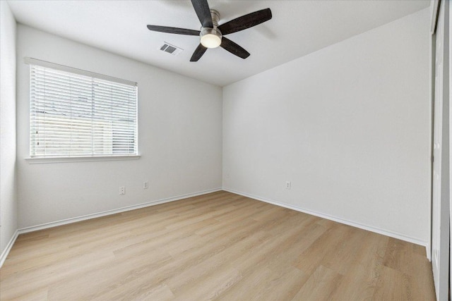 3659 Nolan Ryan Blvd, Round Rock, TX 78665 - spare room with light wood-style floors and ceiling fan