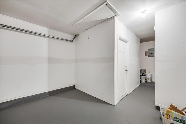 1406 Byers Ln, Austin, TX 78753 - garage featuring baseboards