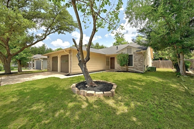 4614 Ganymede Dr, Austin, TX 78727 - single story home featuring a garage and concrete driveway