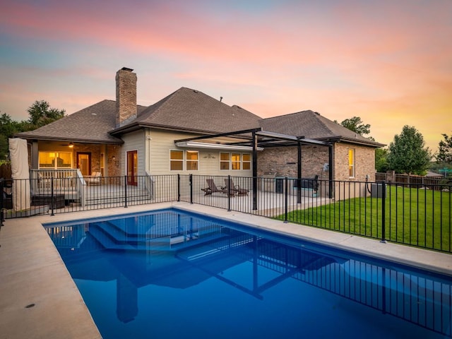 10310 Holme Lacey Ln, Austin, TX 78750 - view of pool featuring a patio area and a pergola