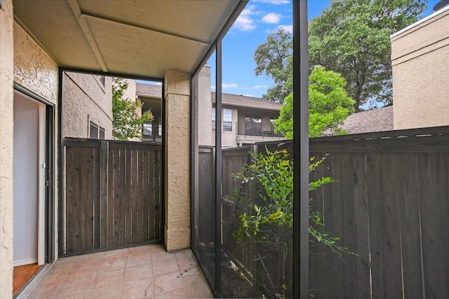 1202 Thorpe Ln Unit 407, San Marcos, TX 78666 - view of patio / terrace with a gate