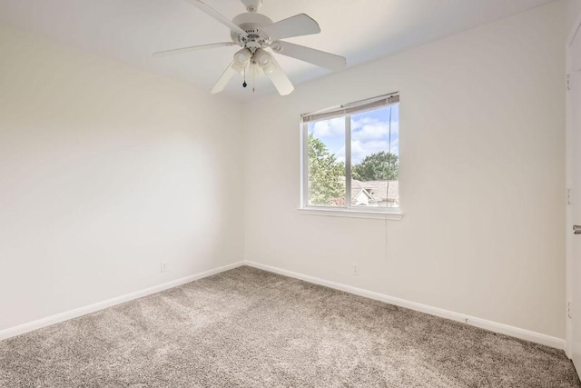 1301 Still Meadow Dr, Leander, TX 78641 - carpeted empty room with baseboards and a ceiling fan