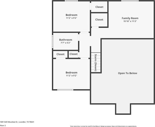 1301 Still Meadow Dr, Leander, TX 78641 - view of room layout