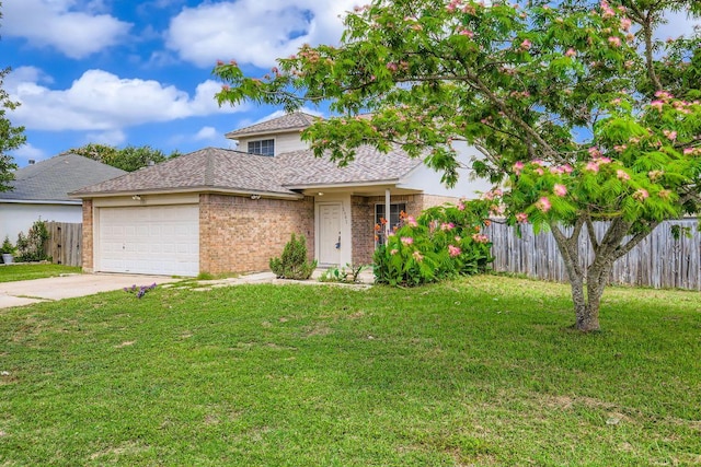 1301 Still Meadow Dr, Leander, TX 78641 - traditional home with concrete driveway, an attached garage, brick siding, and roof with shingles