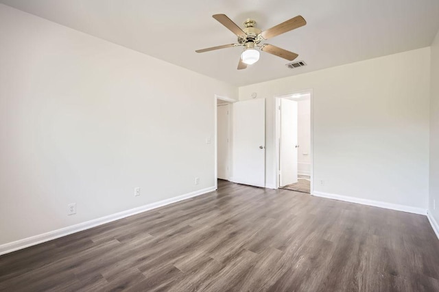 1301 Still Meadow Dr, Leander, TX 78641 - unfurnished room featuring dark wood finished floors and a ceiling fan