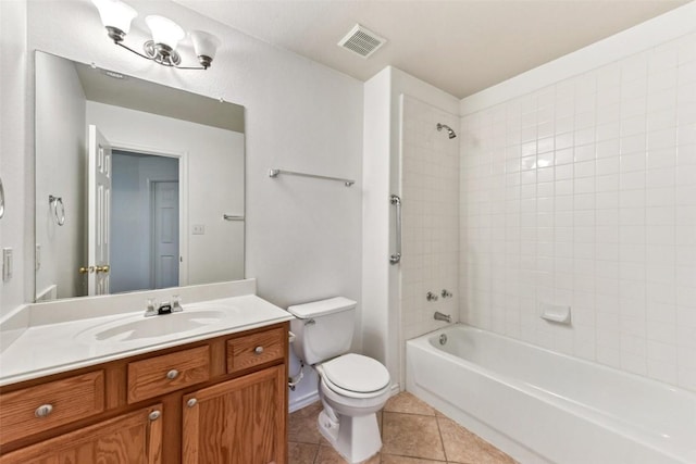 4306 S Summercrest Loop, Round Rock, TX 78681 - bathroom featuring vanity, tile patterned flooring, and tub / shower combination