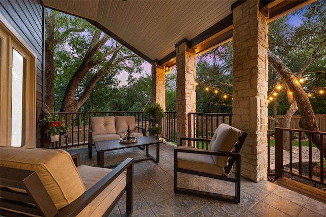 1501 Johnny Miller Trl, Austin, TX 78746 - view of patio featuring an outdoor hangout area