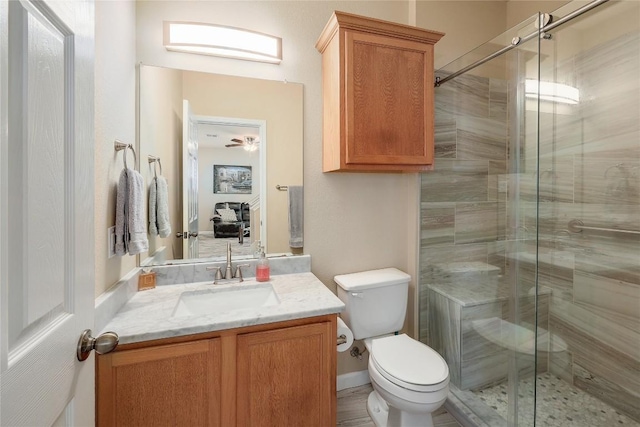 17832 Kenai Fjords Dr, Pflugerville, TX 78660 - bathroom with vanity and a shower stall