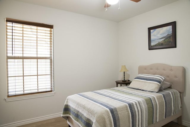 1805 Sequoia Dr, Leander, TX 78641 - bedroom featuring wood finished floors and a ceiling fan