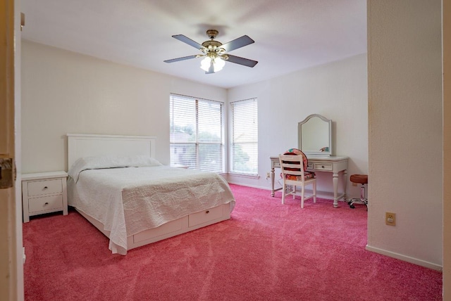 6903 Deatonhill Dr Unit 19, Austin, TX 78745 - bedroom featuring carpet flooring and ceiling fan