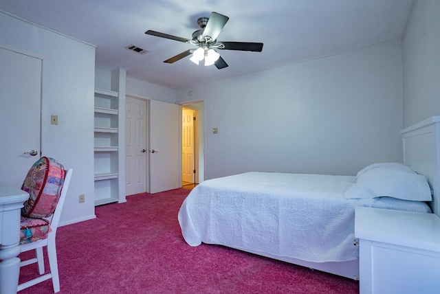 6903 Deatonhill Dr Unit 19, Austin, TX 78745 - bedroom featuring carpet floors and a ceiling fan