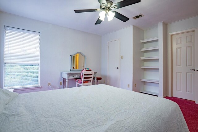 6903 Deatonhill Dr Unit 19, Austin, TX 78745 - bedroom with carpet flooring and ceiling fan