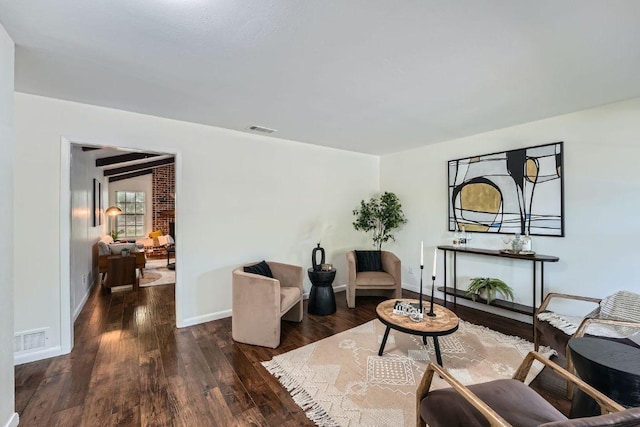 9504 Hansford Dr, Austin, TX 78753 - living area featuring wood finished floors and baseboards