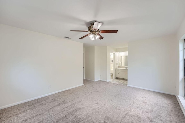 9504 Hansford Dr, Austin, TX 78753 - empty room with a ceiling fan and light carpet