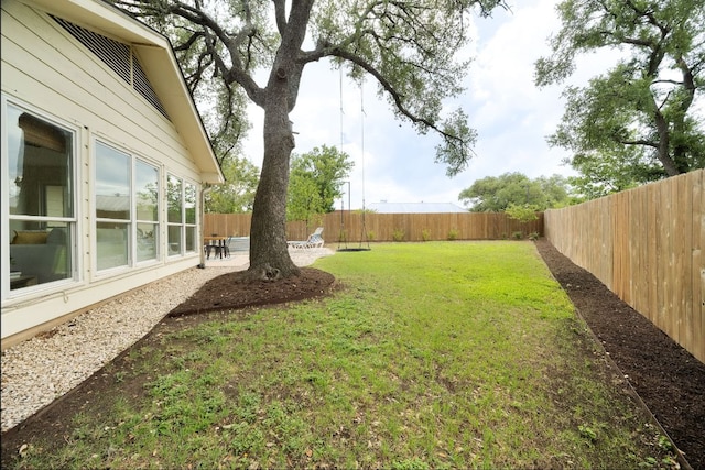 1406 Radam Cir, Austin, TX 78745 - fenced backyard featuring a patio