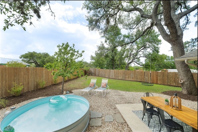 1406 Radam Cir, Austin, TX 78745 - view of pool with a fenced backyard and a patio