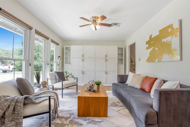 4504 Bilboa Dr, Austin, TX 78759 - living room featuring ceiling fan