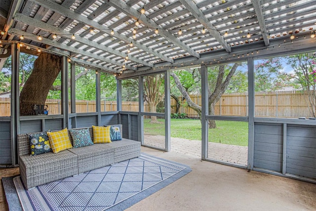 4504 Bilboa Dr, Austin, TX 78759 - unfurnished sunroom with an outdoor living space