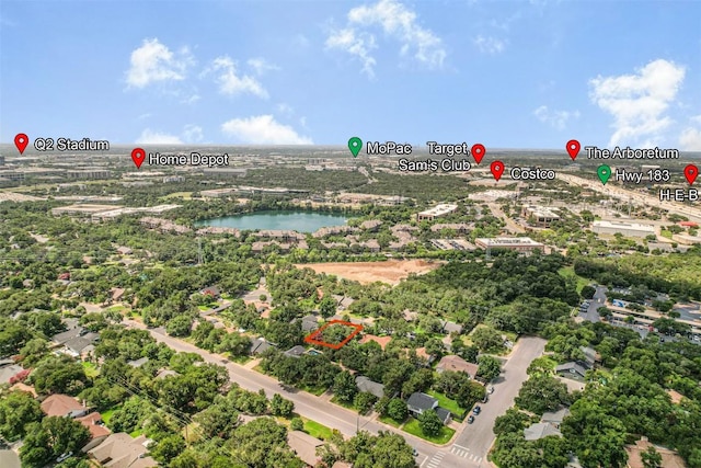 4504 Bilboa Dr, Austin, TX 78759 - bird's eye view of a large body of water