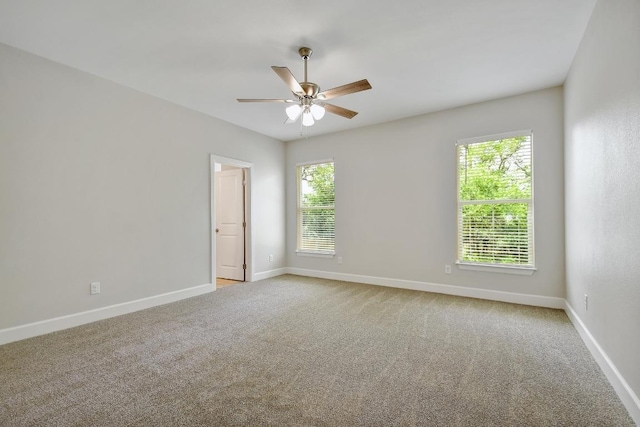 2109 Meadow View Dr, San Marcos, TX 78666 - spare room featuring a ceiling fan and light carpet