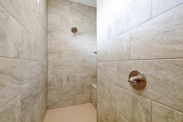 2109 Meadow View Dr, San Marcos, TX 78666 - bathroom featuring a tile shower