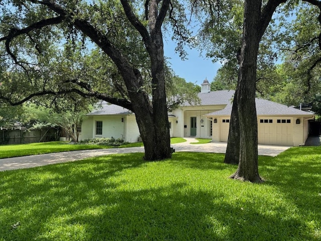 1904 Meadowbrook Dr, Austin, TX 78703 - view of front facade with a garage and driveway