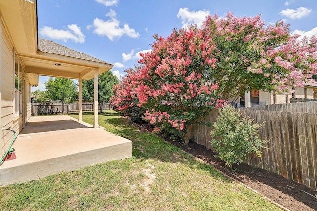 1921 Sand Creek Rd, Cedar Park, TX 78613 - fenced backyard with a patio