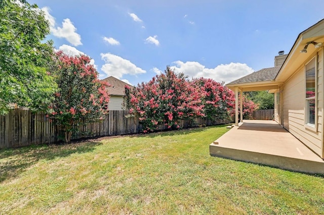 1921 Sand Creek Rd, Cedar Park, TX 78613 - fenced backyard featuring a patio area