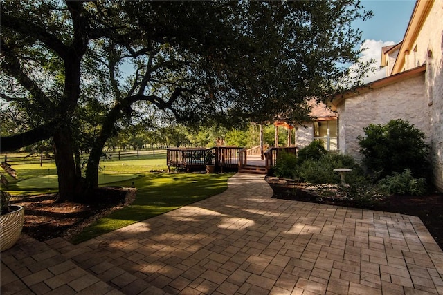 790 Enchanted Oaks Dr, Driftwood, TX 78619 - view of patio with a deck