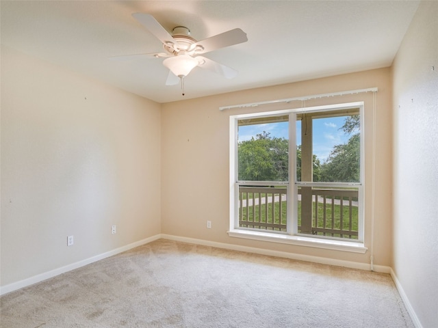 900 Crk 282, Liberty Hill, TX 78642 - carpeted spare room featuring baseboards and a ceiling fan