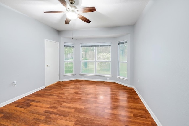 113 Stetson Trl, Georgetown, TX 78633 - unfurnished room featuring wood finished floors and a ceiling fan