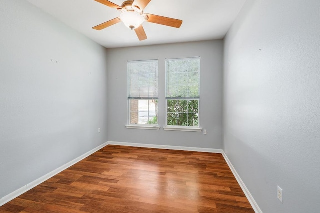 113 Stetson Trl, Georgetown, TX 78633 - spare room featuring ceiling fan and wood finished floors