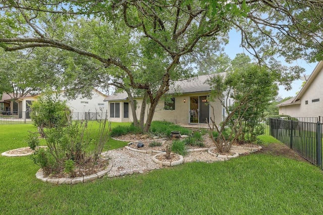 113 Stetson Trl, Georgetown, TX 78633 - rear view of property with stucco siding