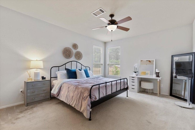 2818 Shadowpoint Cv, Round Rock, TX 78665 - carpeted bedroom featuring baseboards and ceiling fan