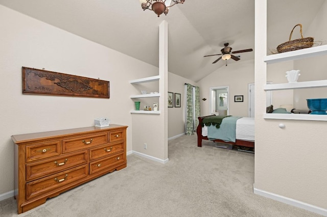 1831 Greening Way, Leander, TX 78641 - bedroom with light colored carpet and vaulted ceiling