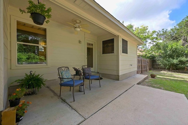 1831 Greening Way, Leander, TX 78641 - view of patio with a ceiling fan