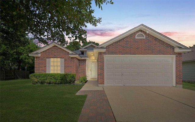 1831 Greening Way, Leander, TX 78641 - ranch-style home featuring brick siding, driveway, and a garage