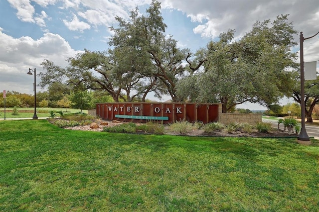 413 Fair Oaks Dr, Georgetown, TX 78628 - community sign with a lawn