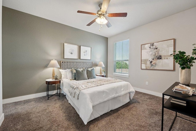 7503 Sugar Magnolia St, Austin, TX 78757 - bedroom featuring carpet floors and ceiling fan