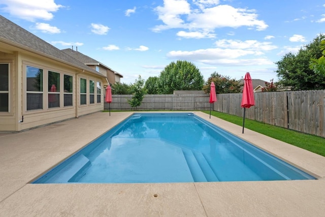6042 Roma St, Round Rock, TX 78665 - view of pool featuring a patio and a fenced backyard