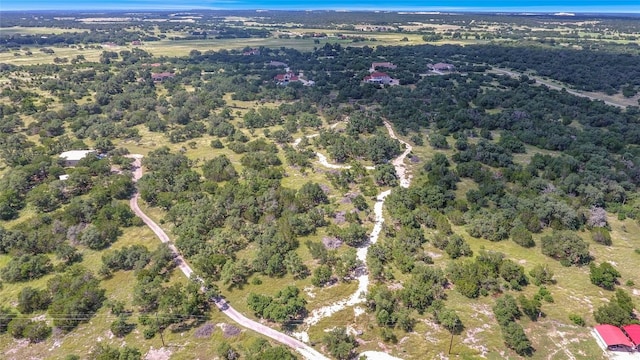 1360 County Road 233, Florence, TX 76527 - aerial view of property's location with a heavily wooded area