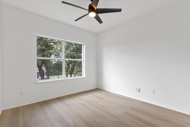 204 S Meadowlark St, Lakeway, TX 78734 - spare room with wood finished floors and a ceiling fan