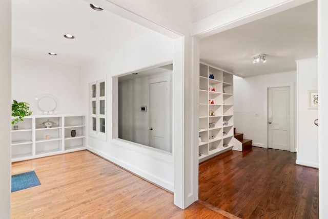 3102 Hemphill Park, Austin, TX 78705 - corridor featuring wood finished floors and recessed lighting