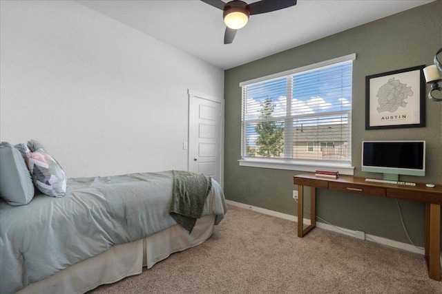 13716 Clerk St, Pflugerville, TX 78660 - bedroom featuring carpet flooring and ceiling fan